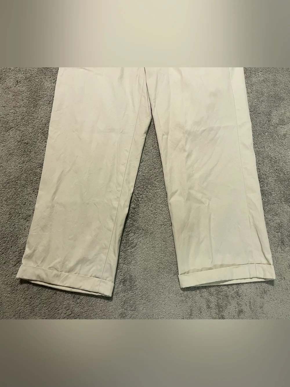 Vintage Polo Ralph Lauren Chino Pants Mens 32x26 Ivory Classic Fit Preppy